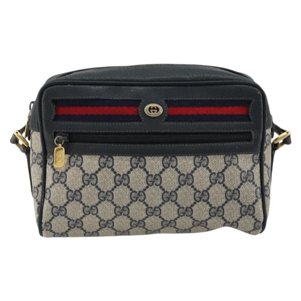 Gucci GG Supreme Web Shoulder Bag 119 Blue